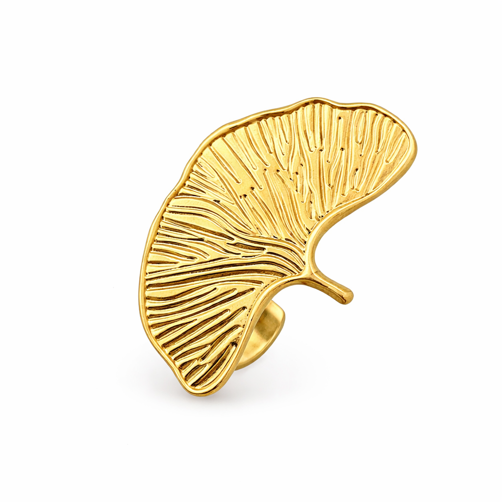 Golden Leaf Ring