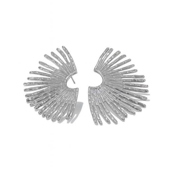 Earring Sun Wings Silver