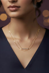 Golden Spark Bar Necklace