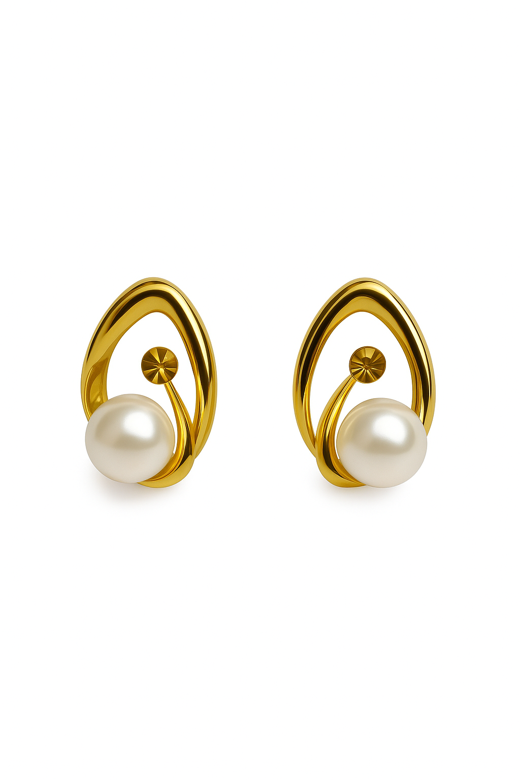 earring Golden Pearl Gold