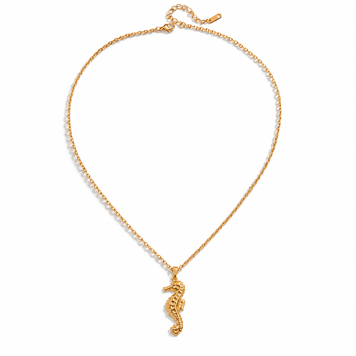 Golden Seahorse Necklace