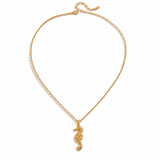 Golden Seahorse Necklace