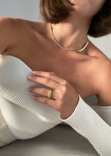 Golden curve necklace