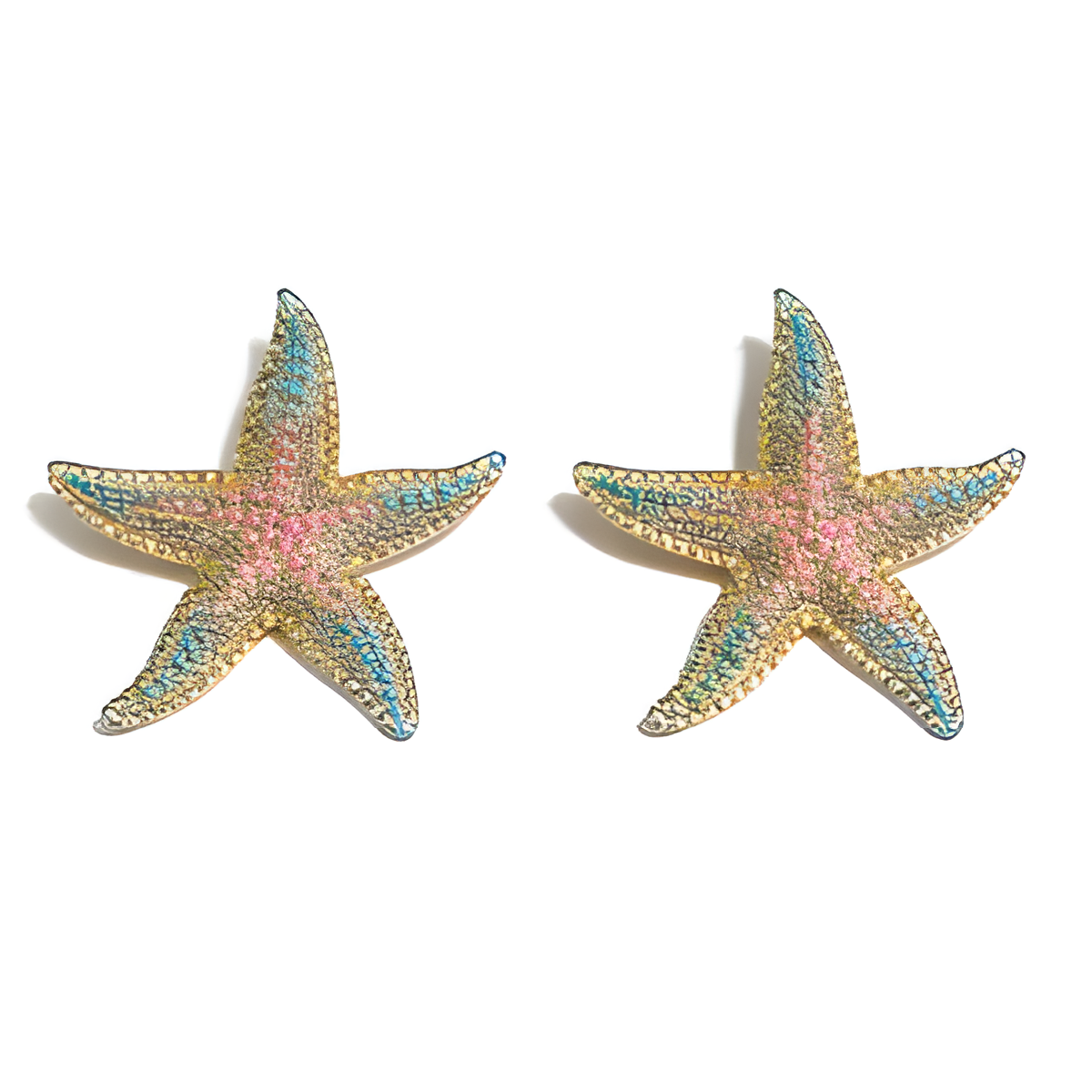 Turquoise Starfish Earrings