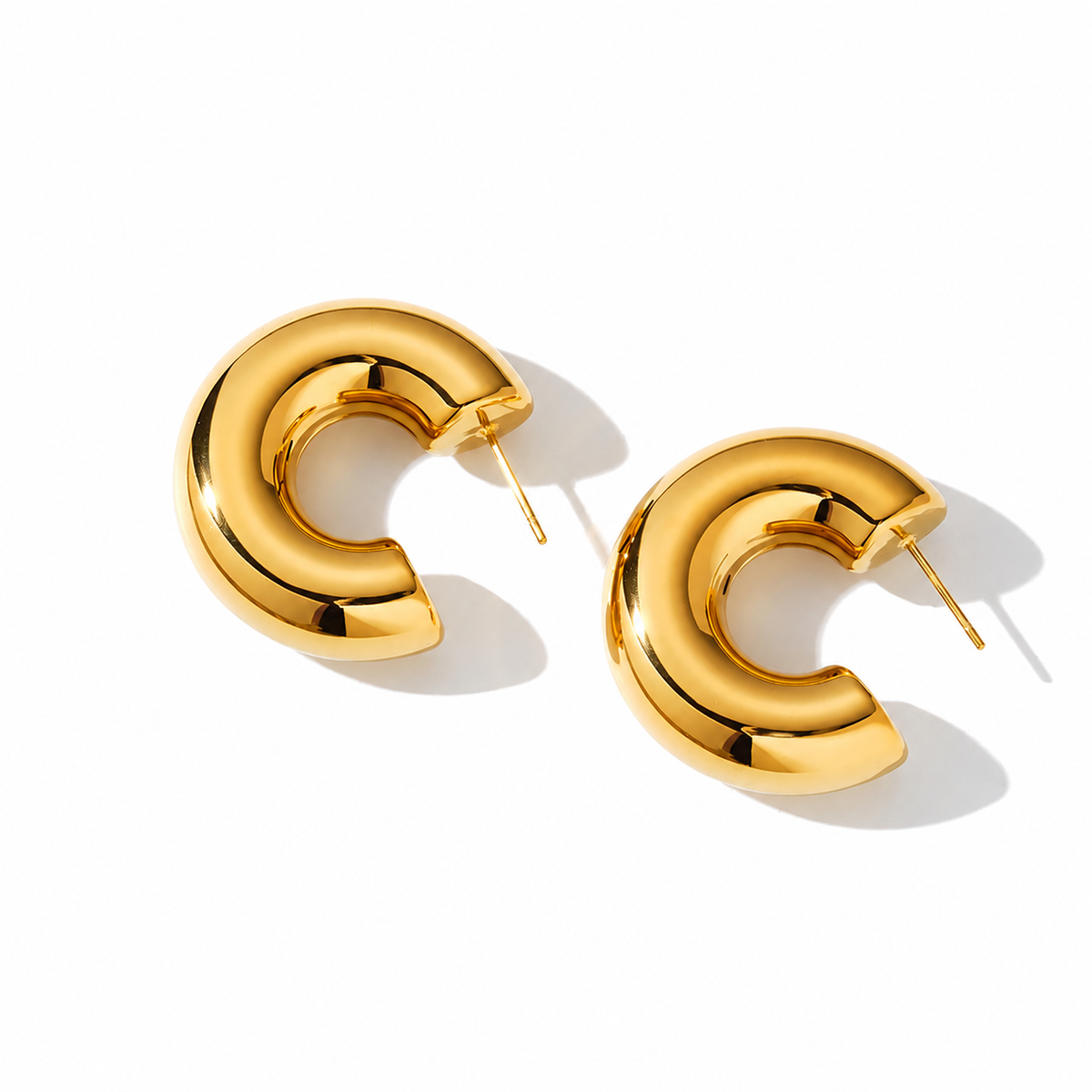 Golden Curve Earring