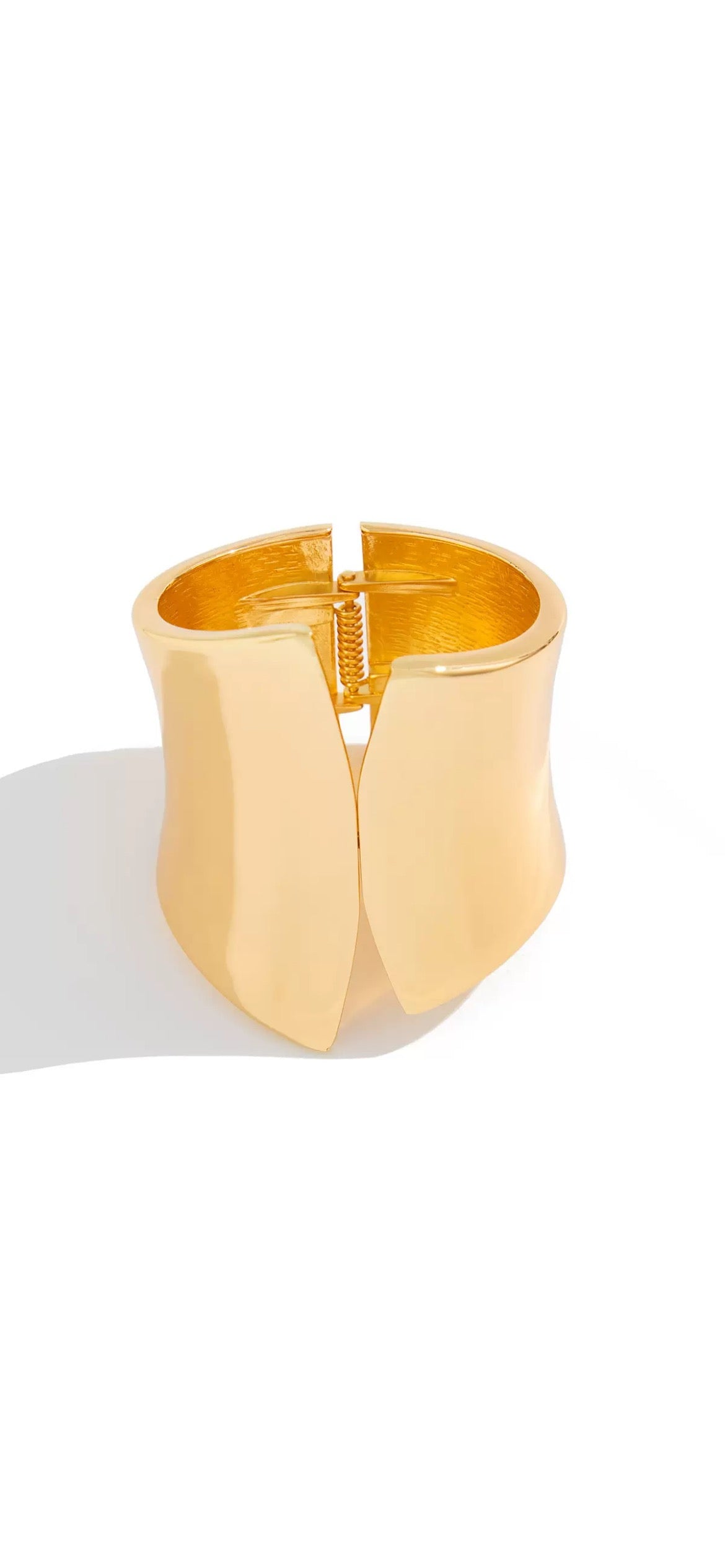Golden Petal Cuff Bracelet