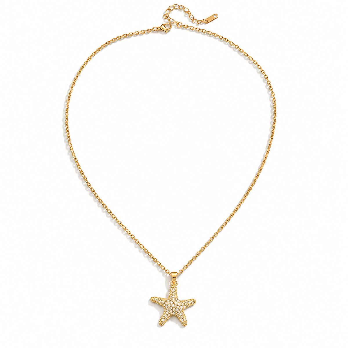 Sparkle Starfish Necklace