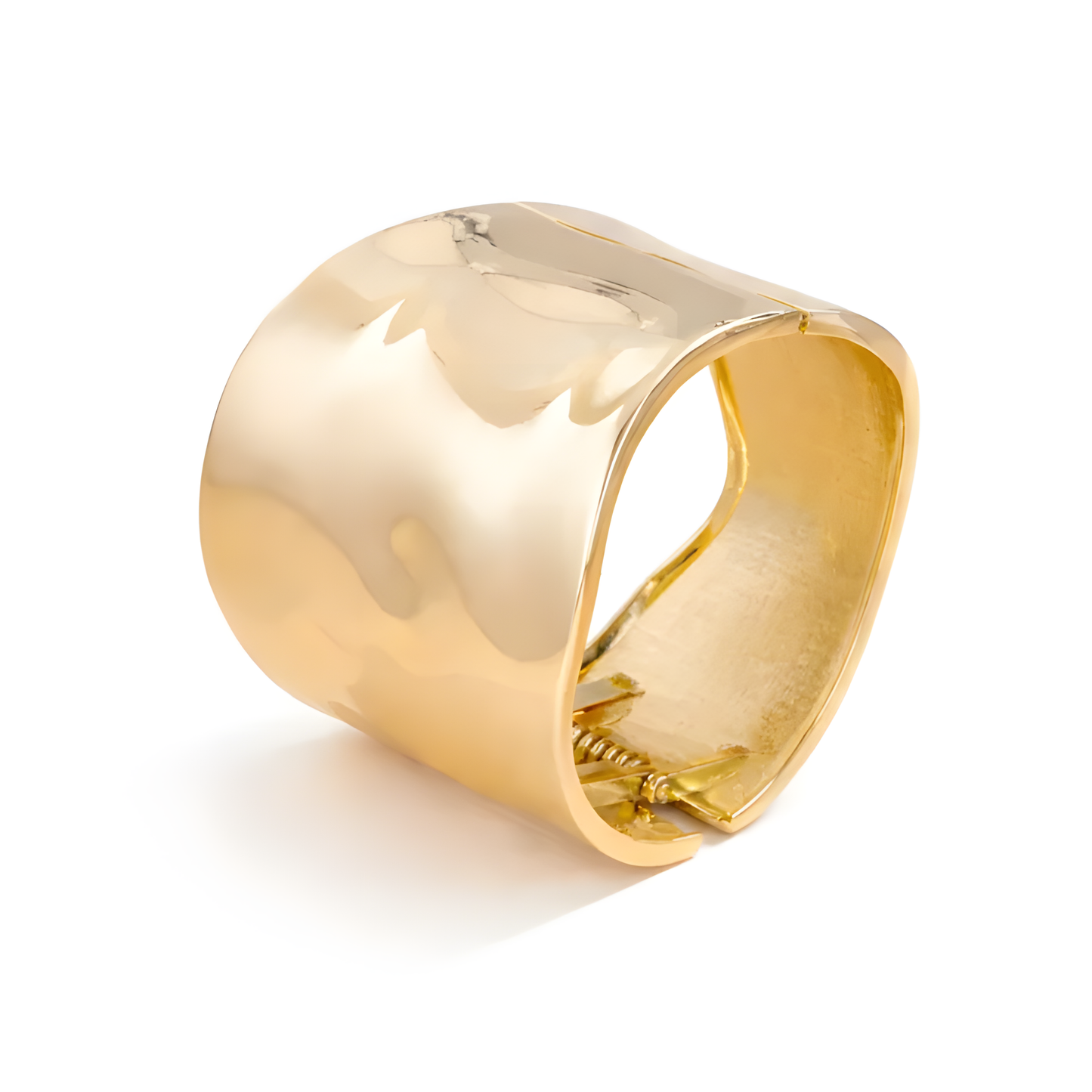 Wide Gold Cuff Bangle