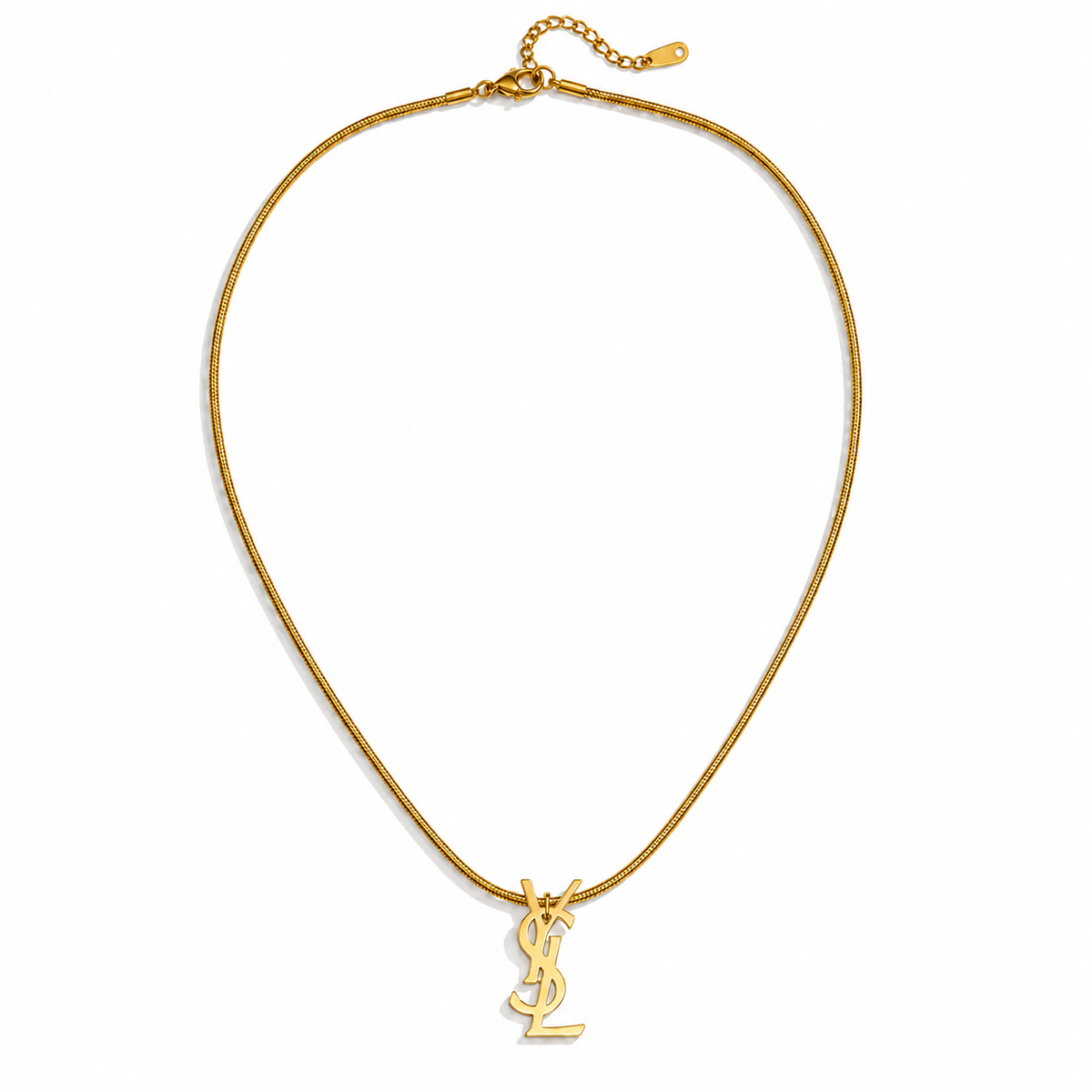 YSL Gold Pendant Necklace