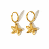 Starfish Hoop small Earrings