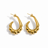 Molten Hoop Earrings