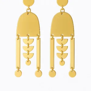 Golden Arch Drop Earring
