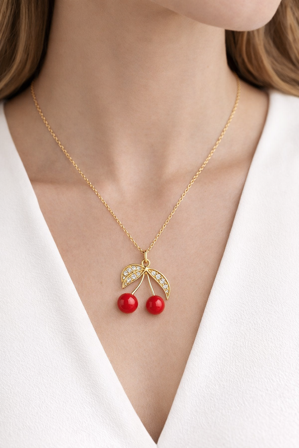 Necklace Cherry Kiss