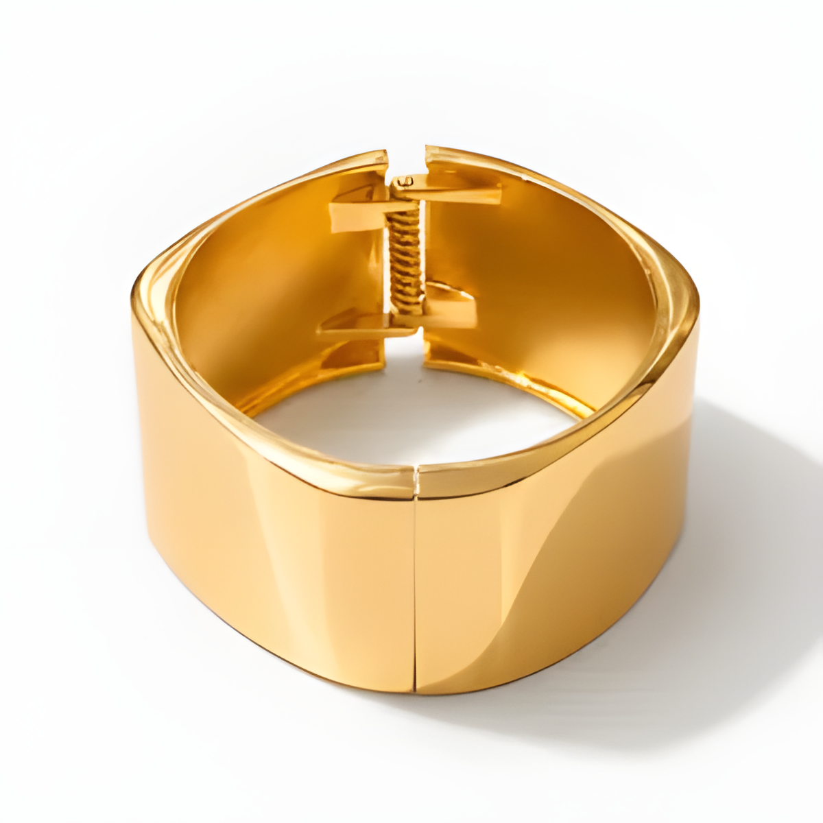 Sculpted Gold Bangle