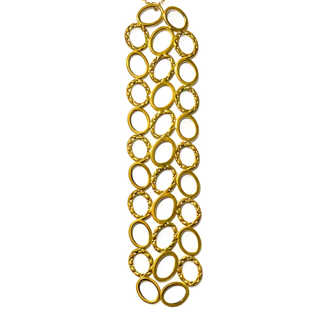 Golden Oval Links Necklaces