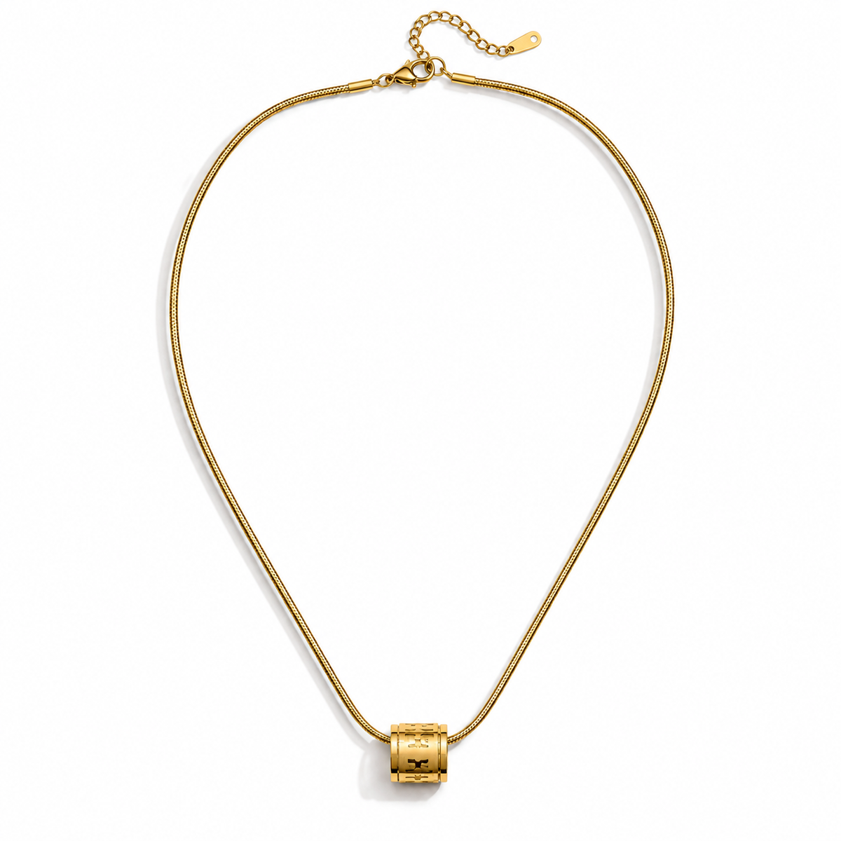 Golden Barrel Necklace