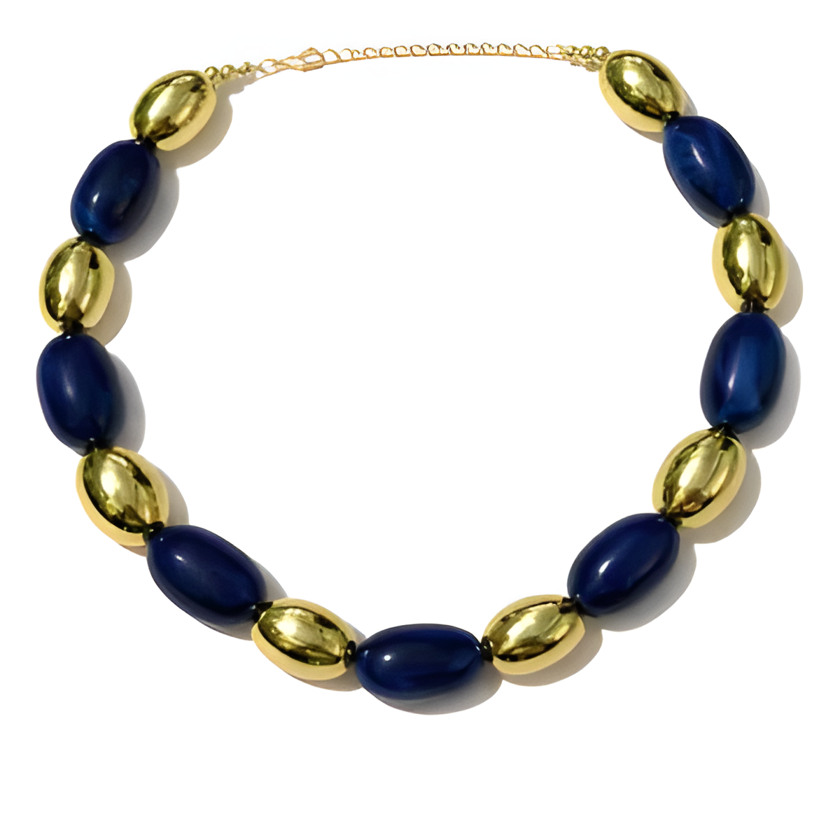 Royal Blue African Necklace