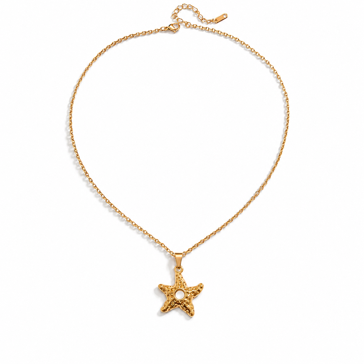 Golden Starfish Necklace
