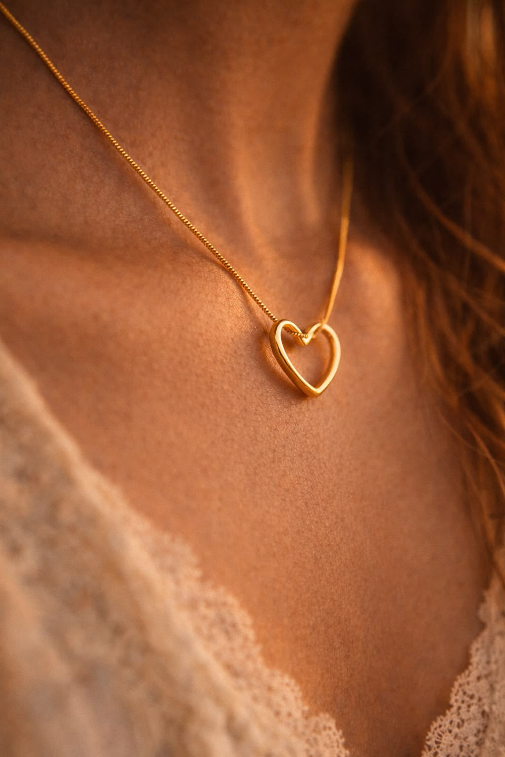 Hollow Heart Necklace