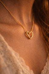 Hollow Heart Necklace