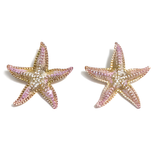 Pink Starfish Earrings