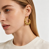 Molten Hoop Earrings