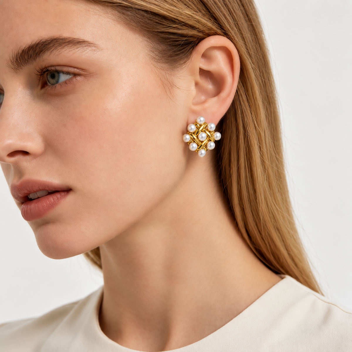 Pearl Weave Earrings