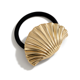 Gold Seashell Hair Tie