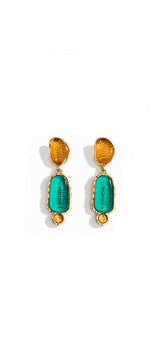 Lagoon Amber Earrings