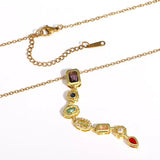 Gemstone Cascade Necklace