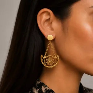 Islamic Moon Earrings