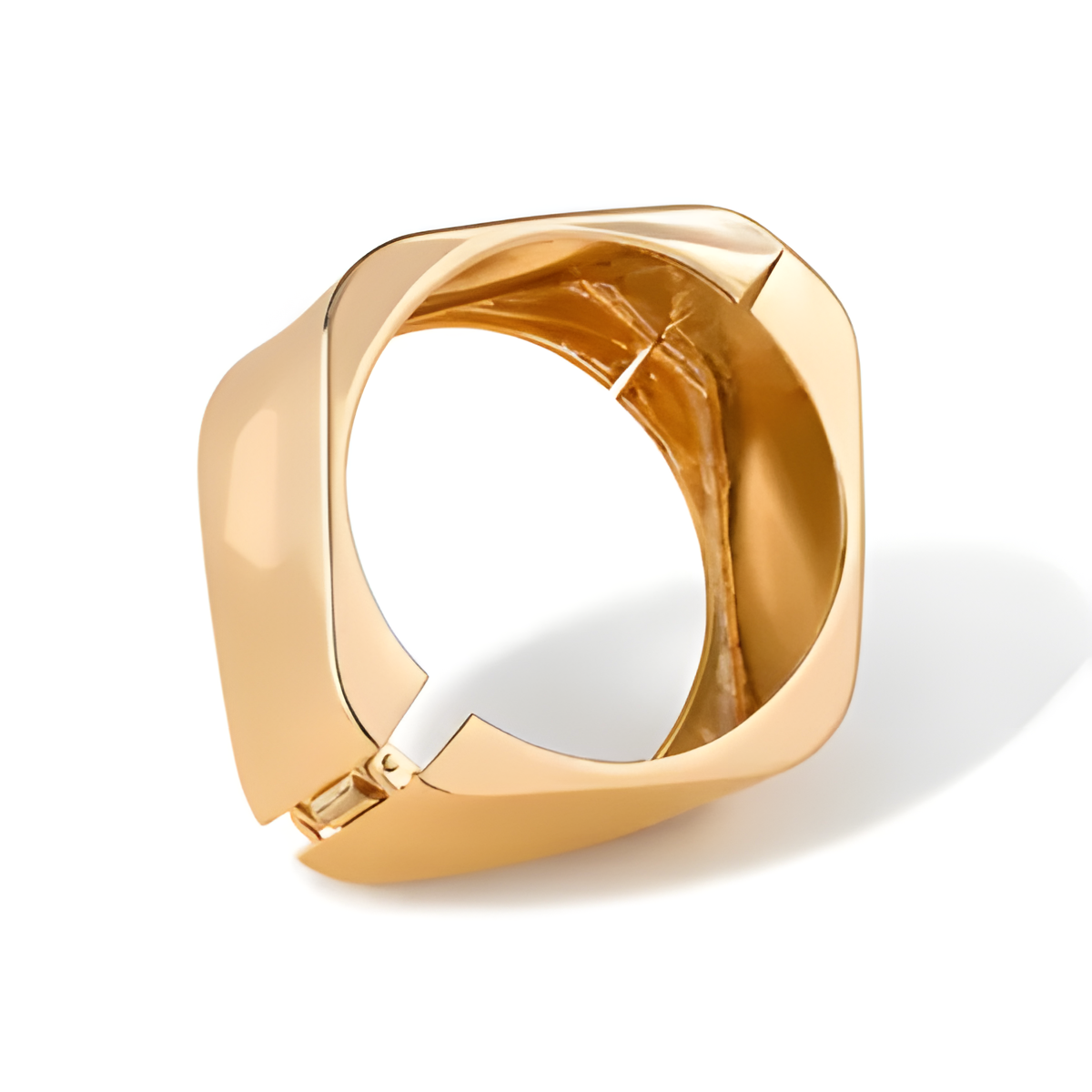 Sculpted Gold Bangle