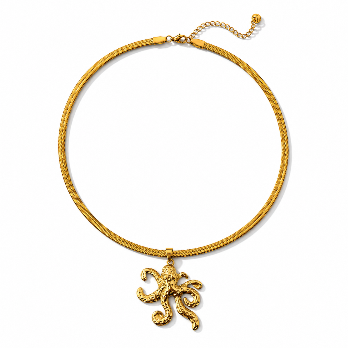 Golden Octopus Necklace