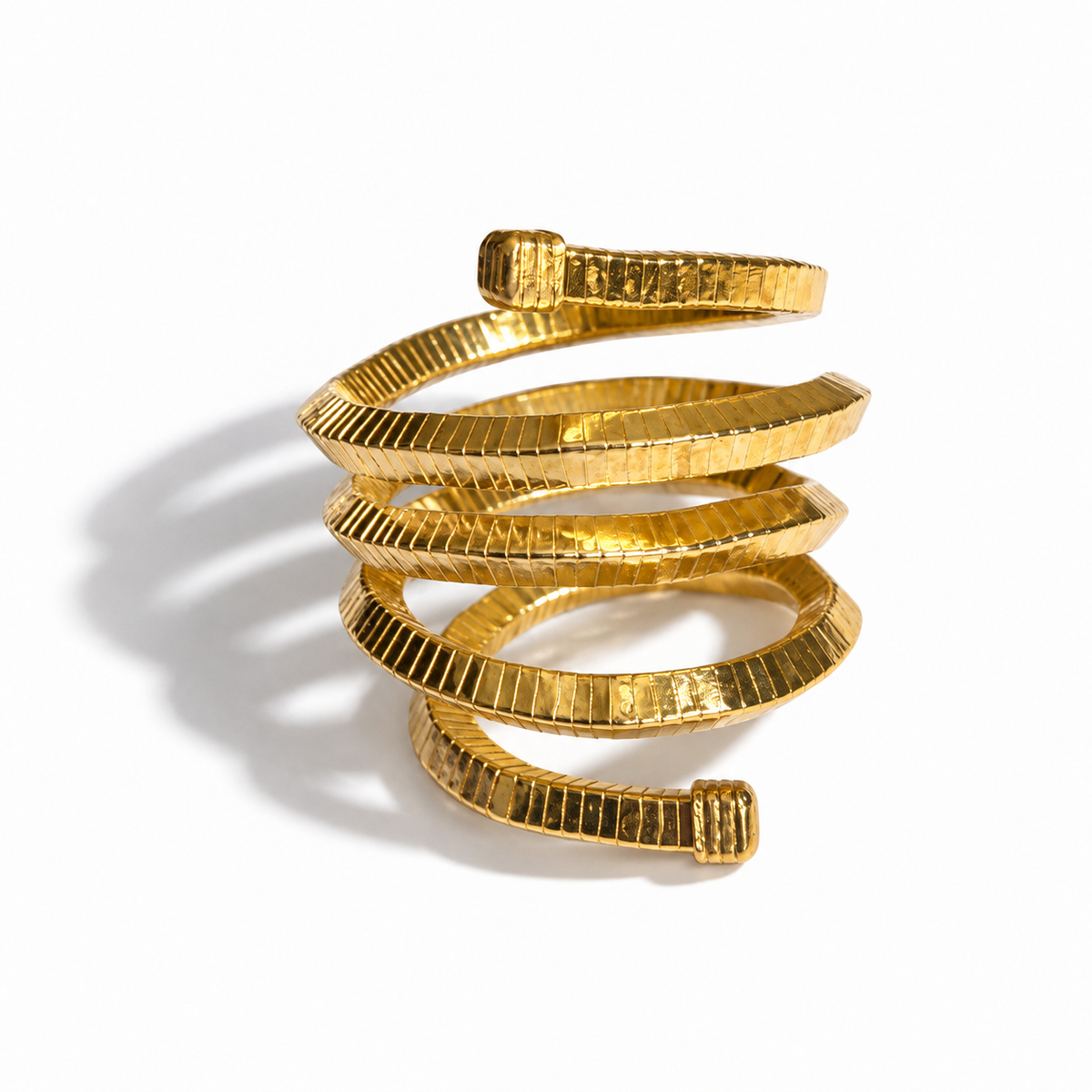 Twisted Gold Flex Necklace