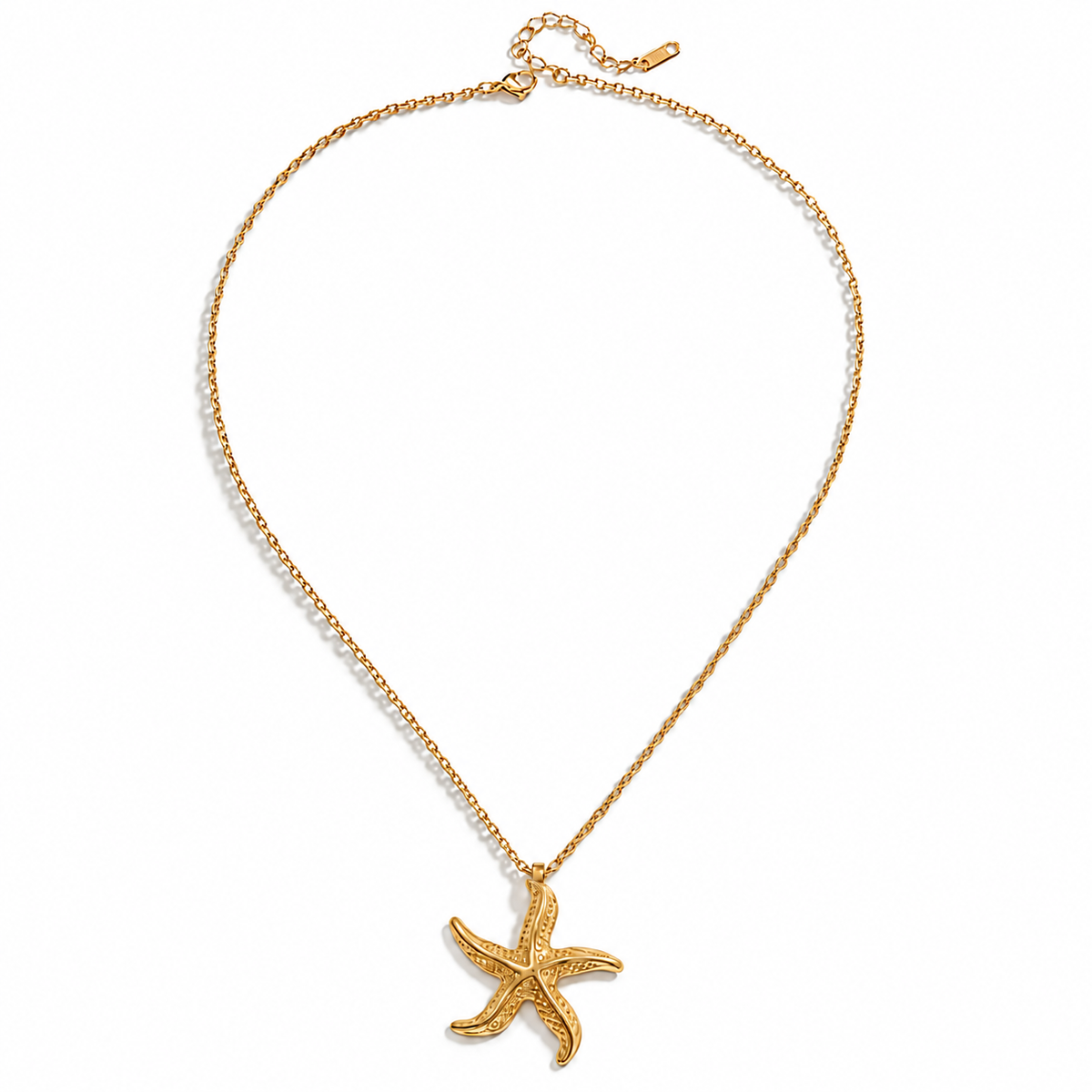 Golden Starfish Necklace