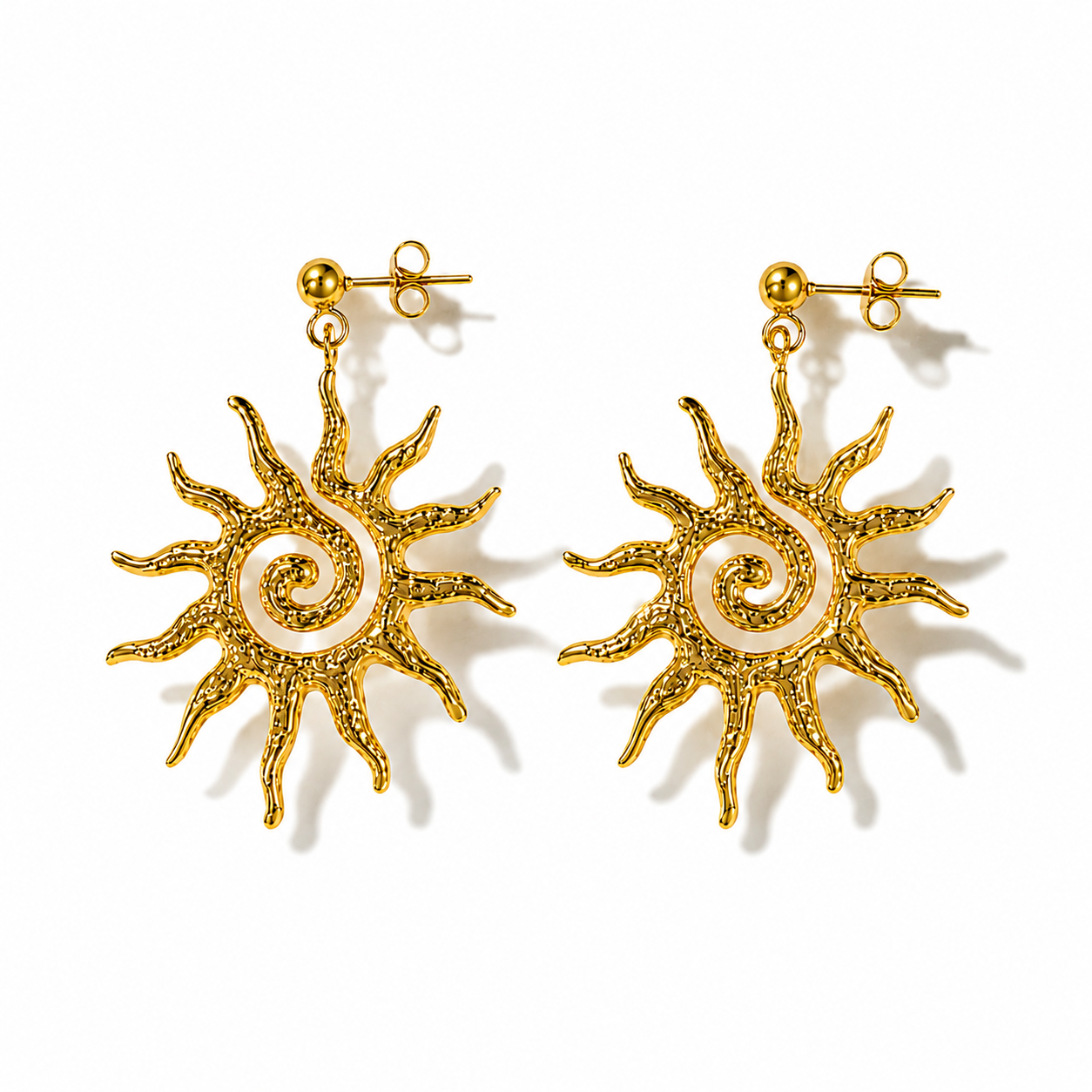 Sun Spiral Earring