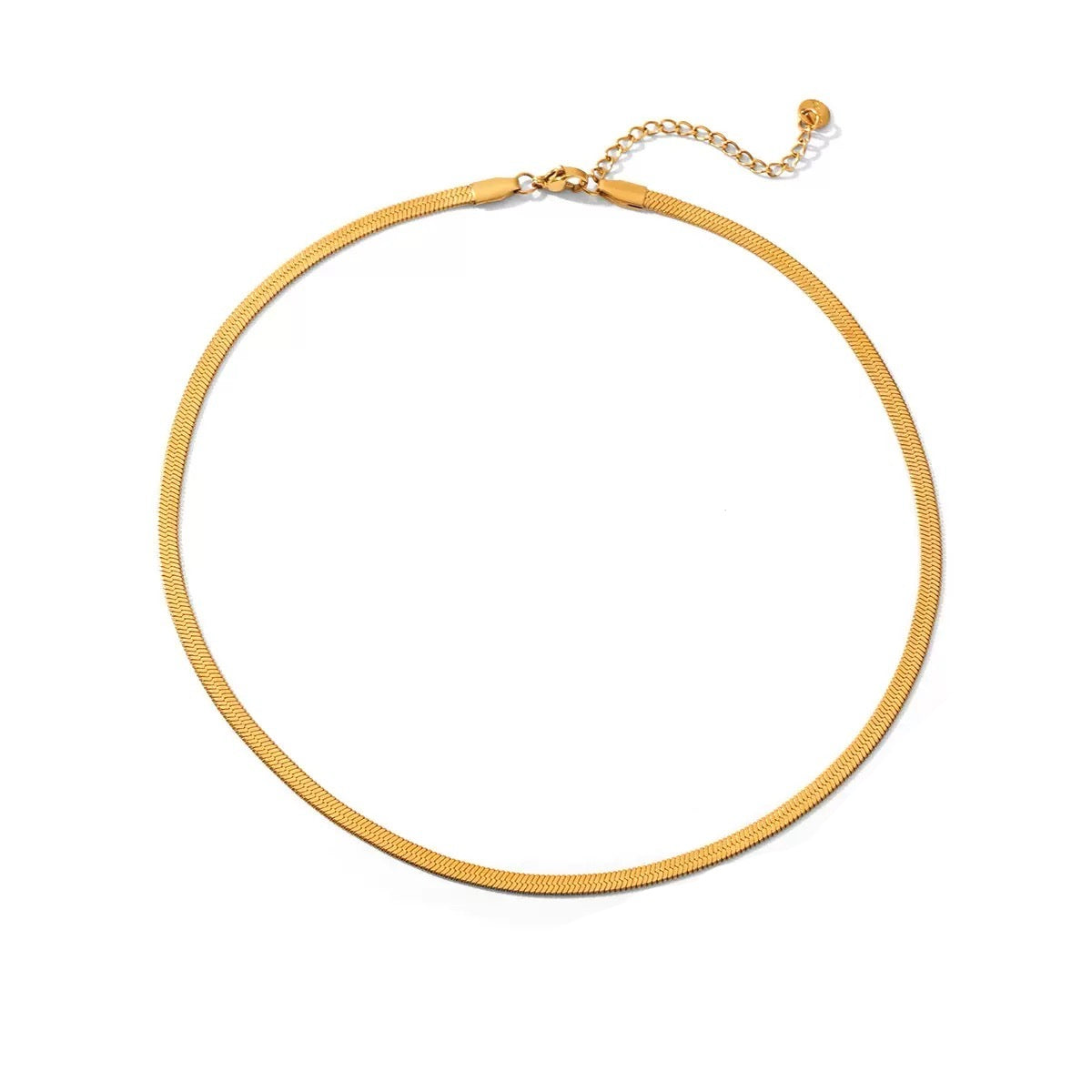 Golden curve necklace