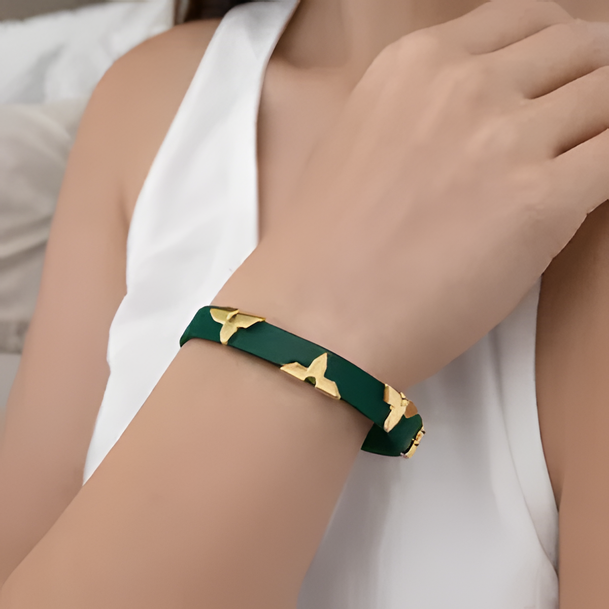 Green LV Bracelet