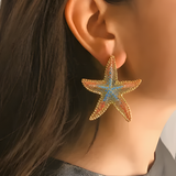 Colorful Starfish Earrings