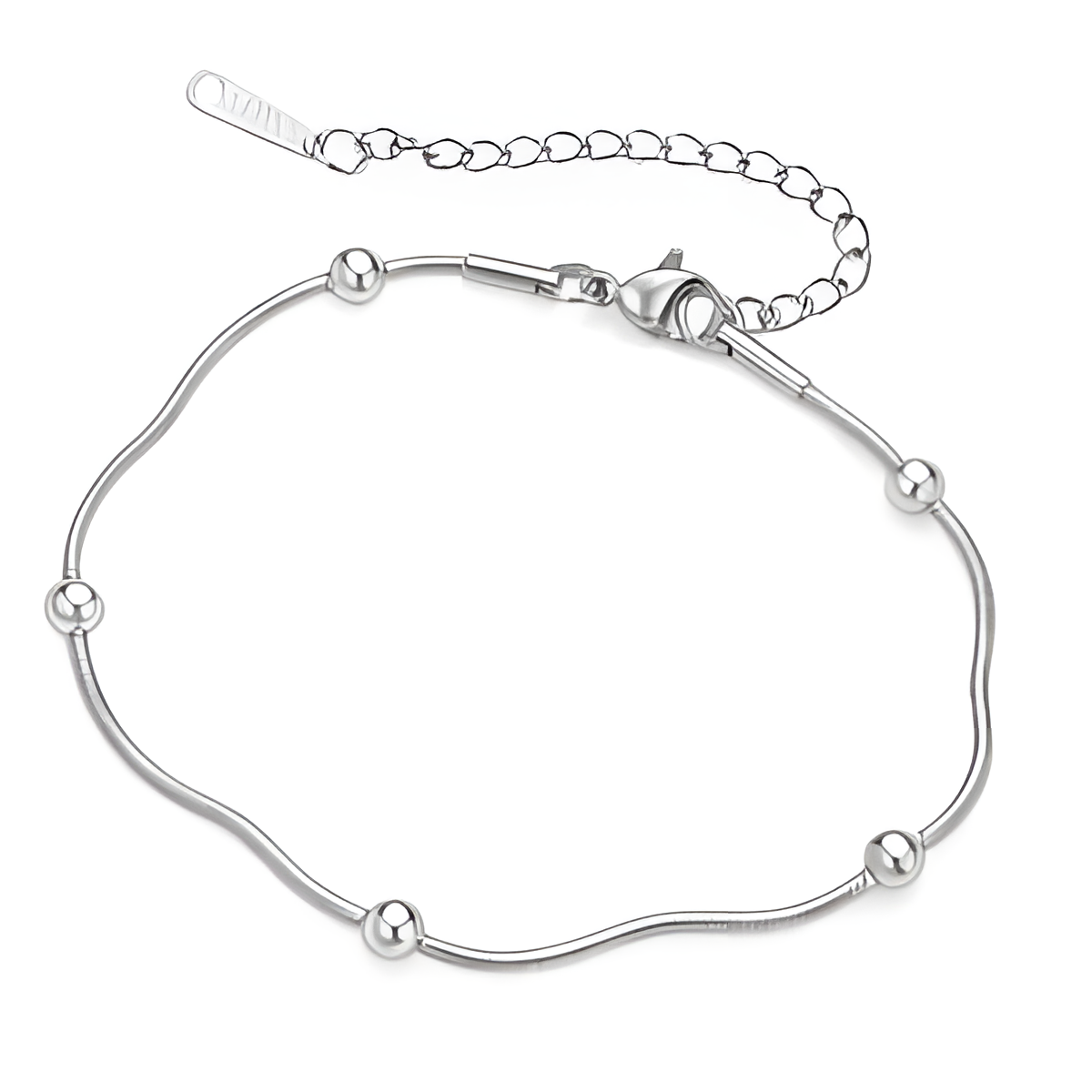 Silver Beaded Bracelet