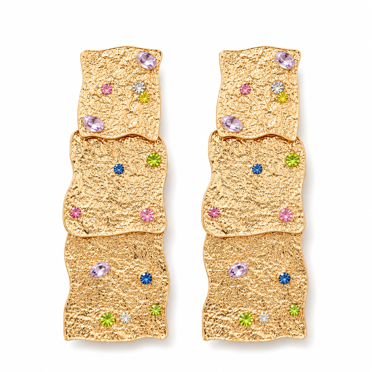 Golden Mosaic Earrings