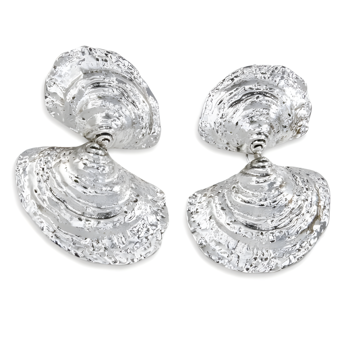 Silver Fashion Shell Earrings