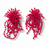 Dark purple Tassel Earrings
