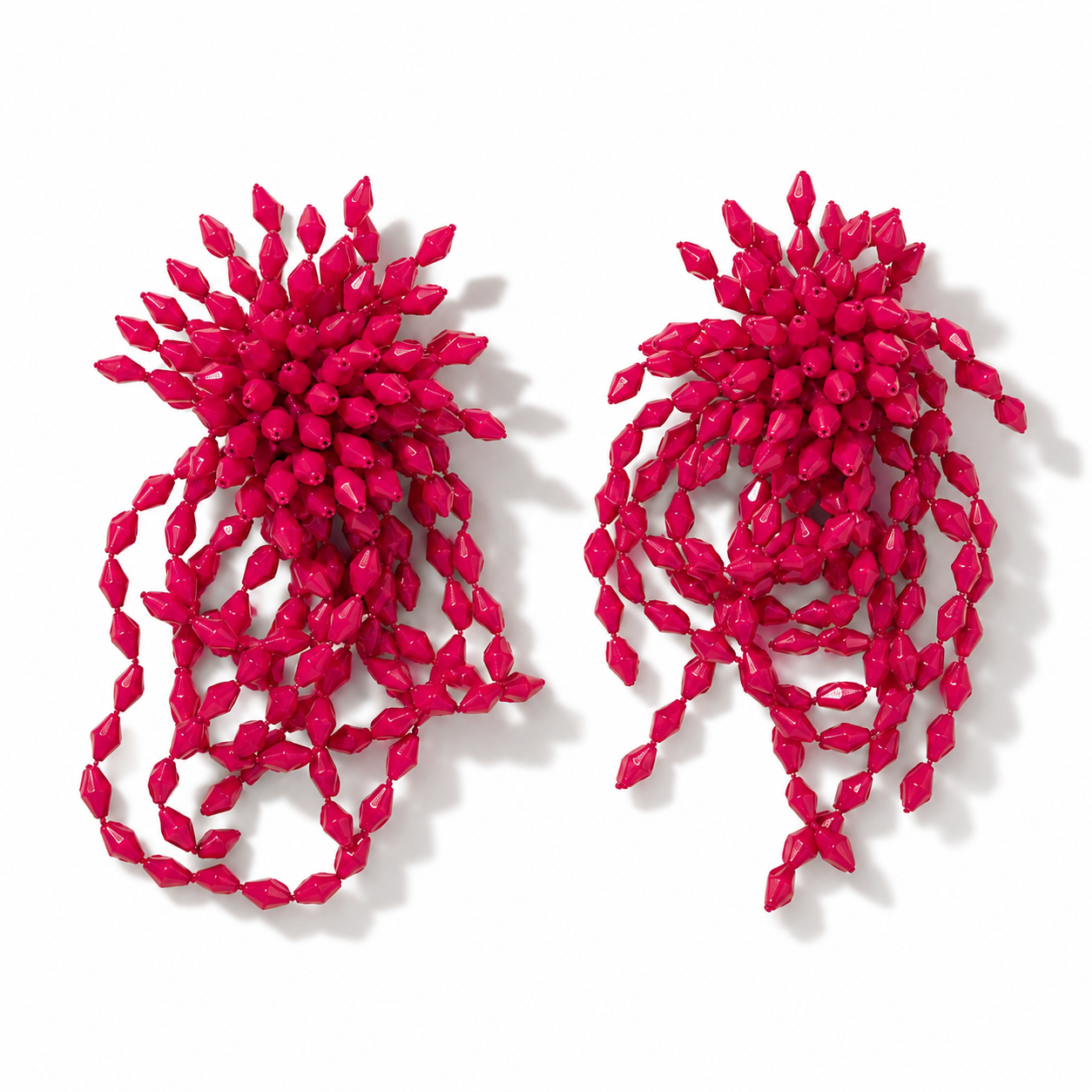 Dark purple Tassel Earrings