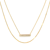 Double Layer Bar Necklace
