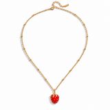 Necklace Ruby Drop
