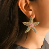 Turquoise Starfish Earrings