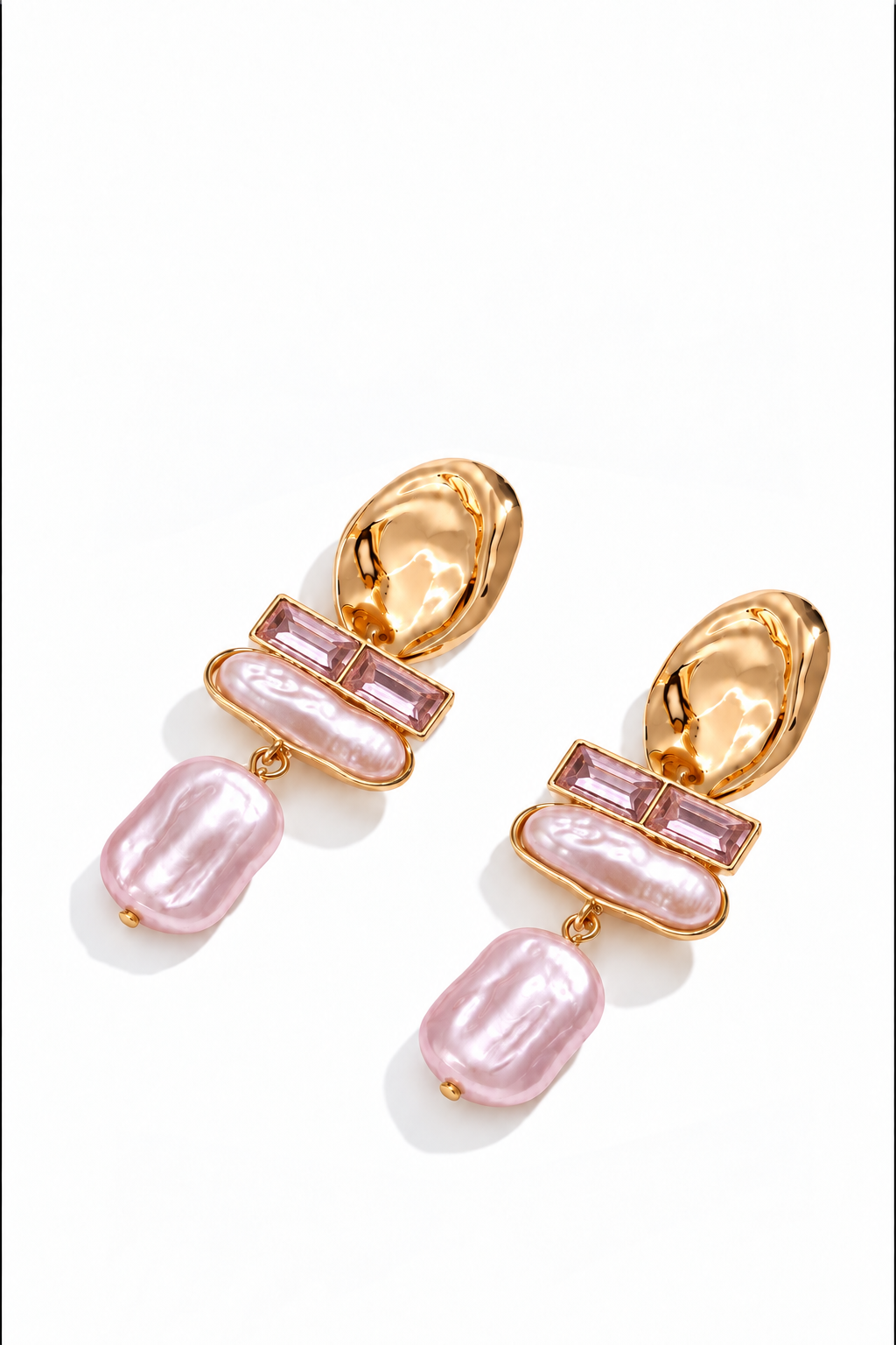 Rose Crystal Earrings