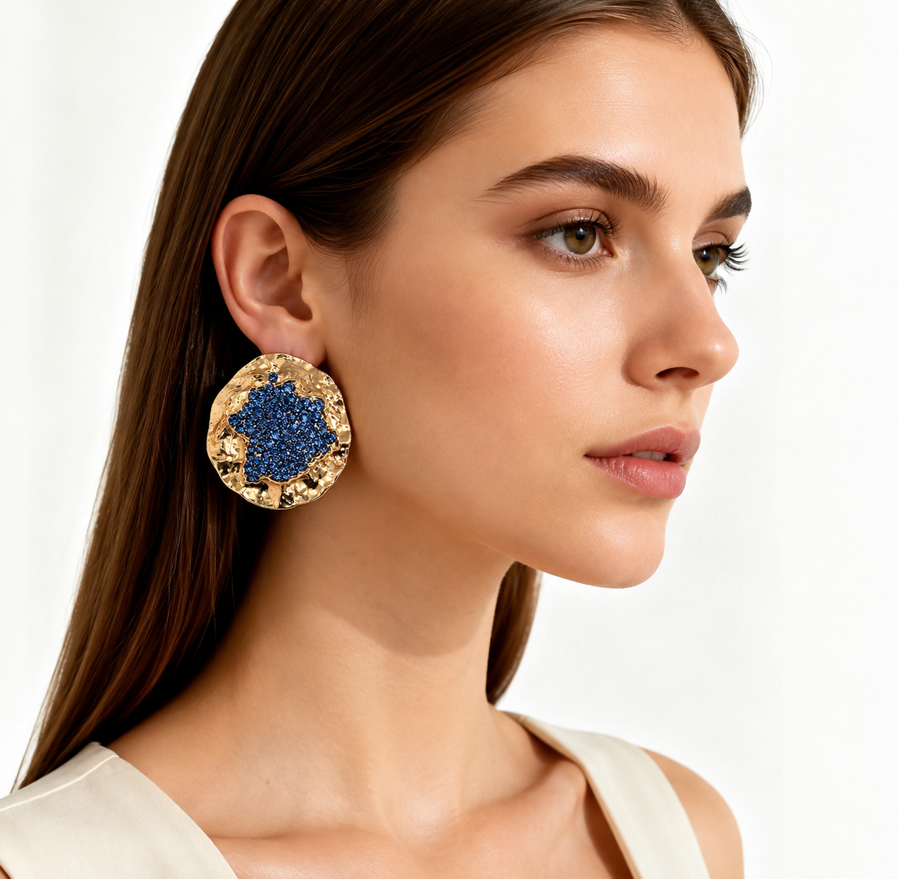 Sapphire Bloom Earrings