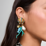 Coral Shell Earrings